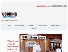 Tablet Screenshot of cookingshowhost.com